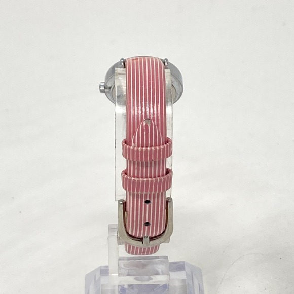 Vtg Timex Easy Reader Watch Women 23mm Silver Tone Pink Band WR New Battery 1994 - Picture 8 of 16